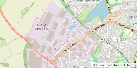 Map of Northamptonshire