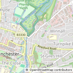 Map of Winchester, Hampshire