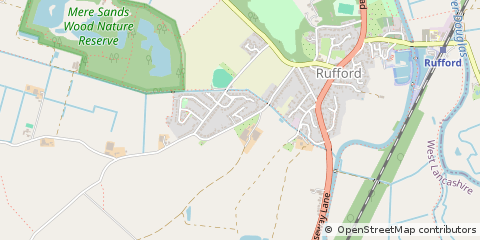 Map of Ormskirk, Lancashire