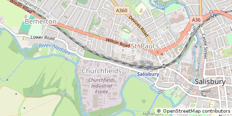 Map of Salisbury