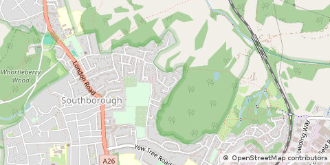Map of Tunbridge Wells, Kent