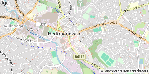 Map of Heckmondwike, West Yorkshire
