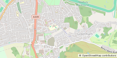 Map of Newbury, Berkshire