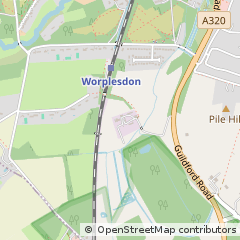 Map of Guildford, Surrey