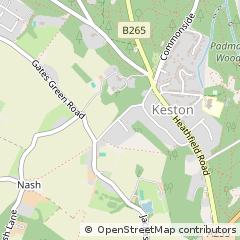 Map of Keston, Kent
