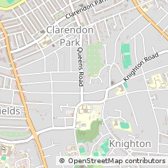 Map of Leicester, Leicestershire