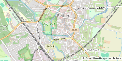 Map of Retford, Nottinghamshire