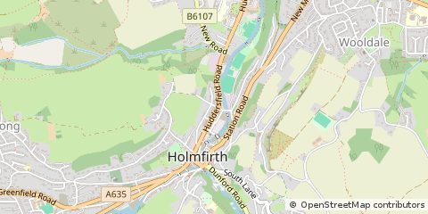 Map of Holmfirth, West Yorkshire