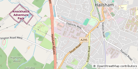 Map of Hailsham, East Sussex