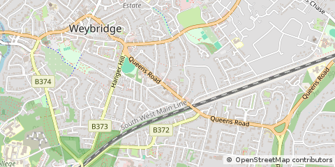 Map of Weybridge