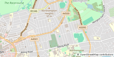Map of Northampton, Northamptonshire