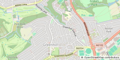 Map of Sheffield