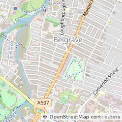 Map of Leicester