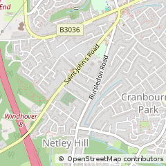 Map of Southampton, Hampshire