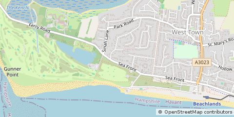 Map of Hayling Island