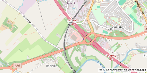 Map of Penrith, Cumbria