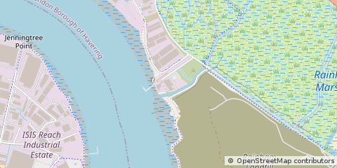 Map of Rainham, Essex