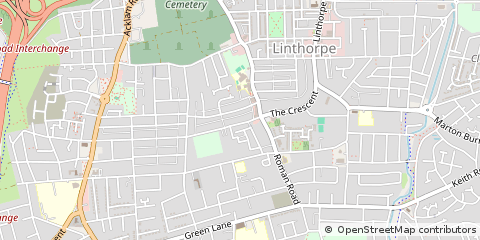 Map of Middlesbrough, Cleveland