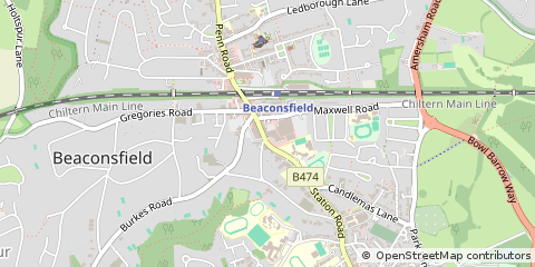 Map of Beaconsfield, Buckinghamshire