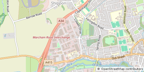 Map of Abingdon, Oxfordshire