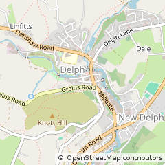 Map of Oldham, Lancs