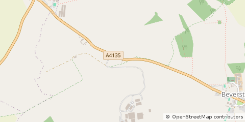Map of Tetbury, Gloucestershire