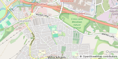 Map of Newcastle Upon Tyne, Tyne and Wear