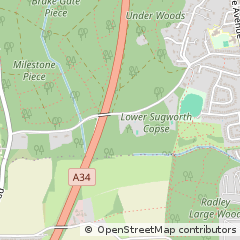 Map of Oxford, Oxfordshire