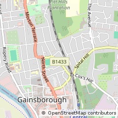 Map of Gainsborough