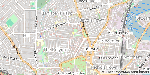 Map of Southampton, Hampshire