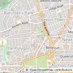 Map of Southampton, Hampshire