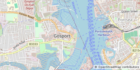 Map of Gosport, Hampshire