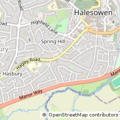 Map of Halesowen, West Midlands
