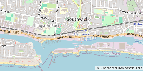 Map of Brighton, West Sussex