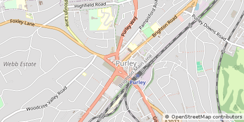 Map of Surrey, London