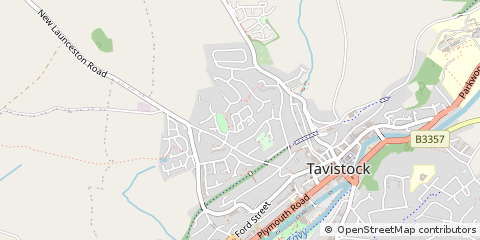 Map of Tavistock, Devon