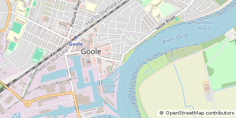 Map of Goole, East Yorkshire