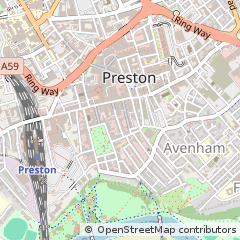 Map of Preston, Lancashire