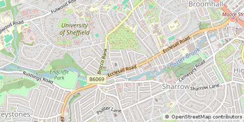 Map of Sheffield