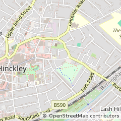 Map of Hinckley, Leicestershire