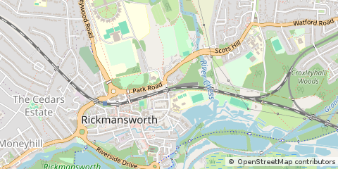 Map of Rickmansworth, Hertfordshire