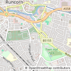 Map of Runcorn, Cheshire