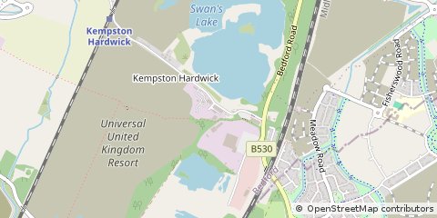Map of Bedford, Bedfordshire