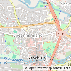 Map of Newbury, Berkshire, Berkshire