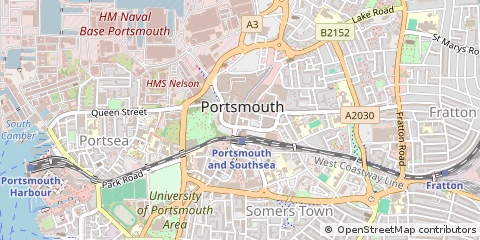 Map of Portsmouth, Hampshire