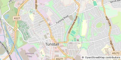 Map of Stoke-on-Trent