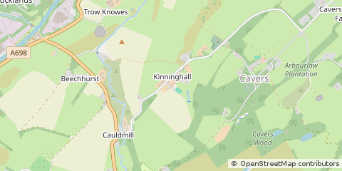 Map of Hawick, Roxburghshire
