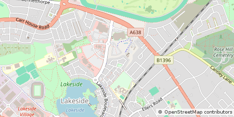 Map of Doncaster, South Yorkshire