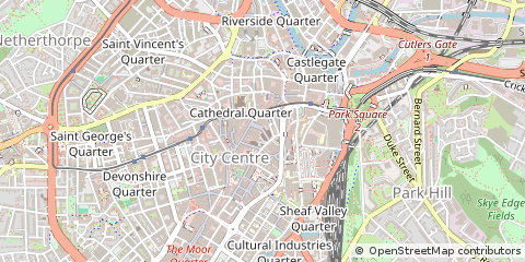 Map of Sheffield