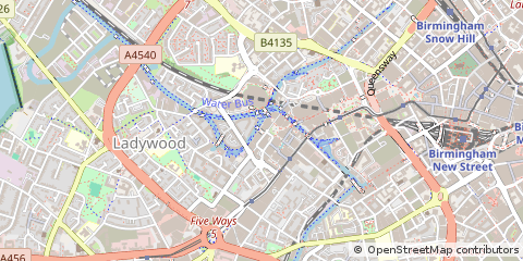 Map of Birmingham